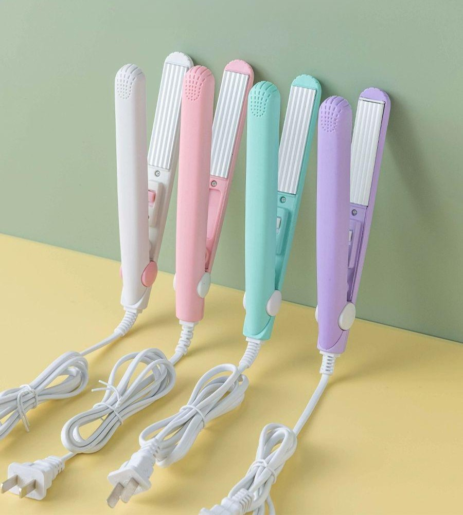 미니실링기 밀봉 봉지 포장기계 비닐포장 접착기 탁상형 핑크 웨이브패턴 보관함 포함 - 상품 이미지