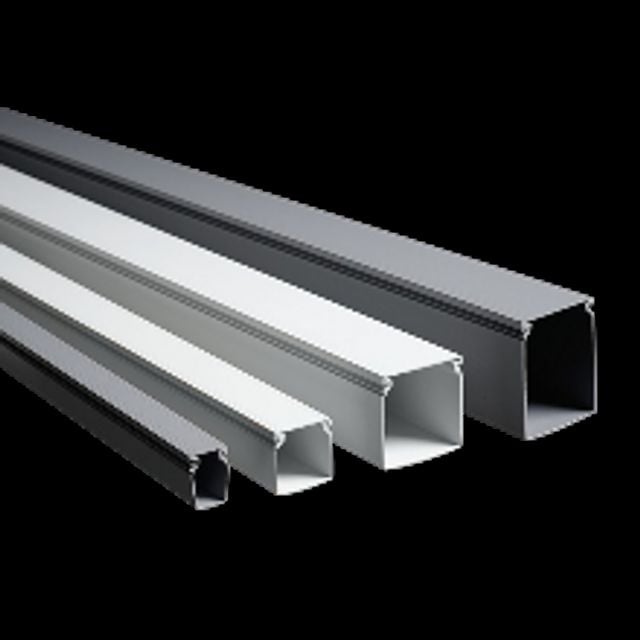 PVC 와이어링 닥트 DS 밀폐형 2M 회색 80x60mm 영신프라텍 12EA - 상품 이미지