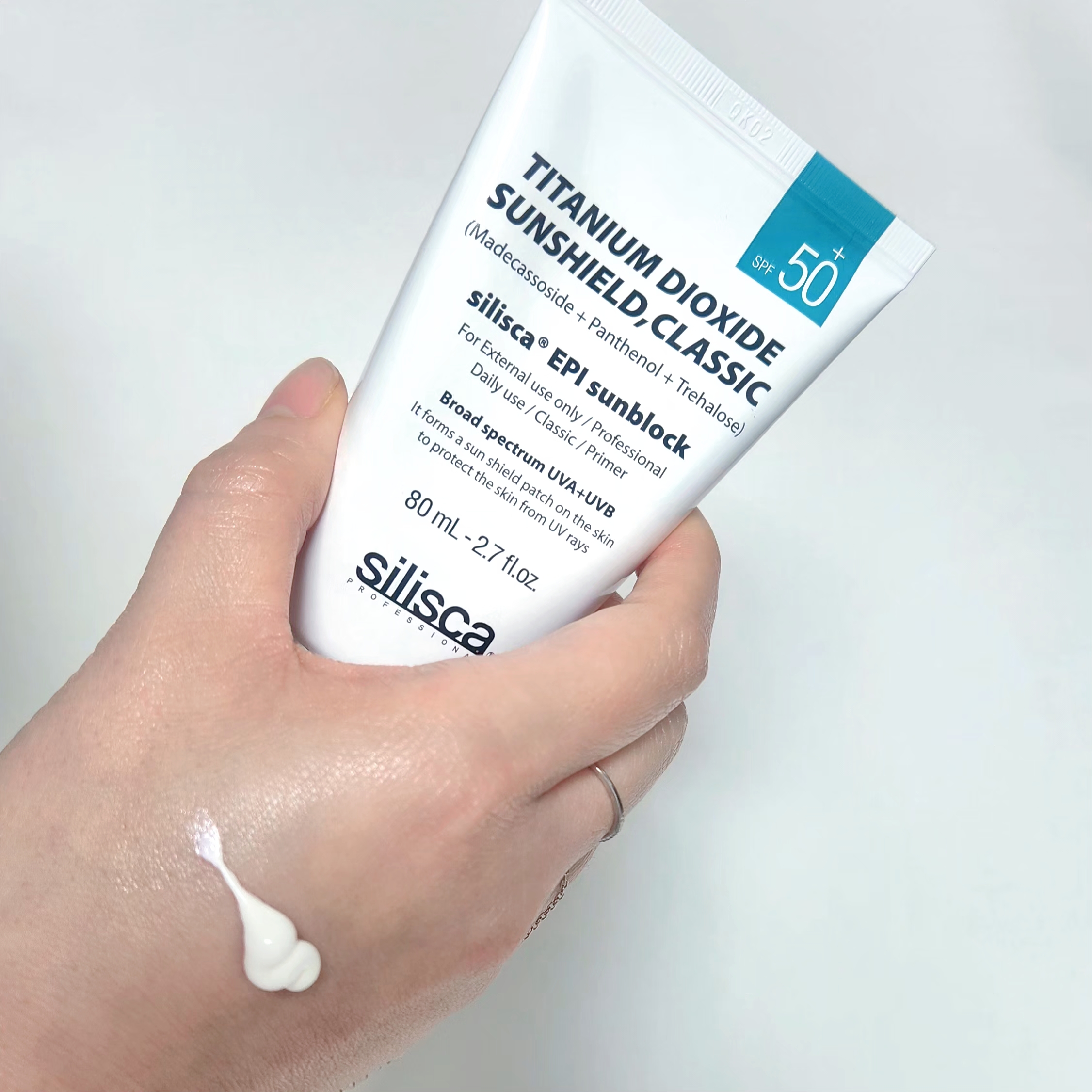 실리스카 선크림 1+1 이피아이 선블록 80ml 클래식 무기자차 민감성 - 상세 이미지 2