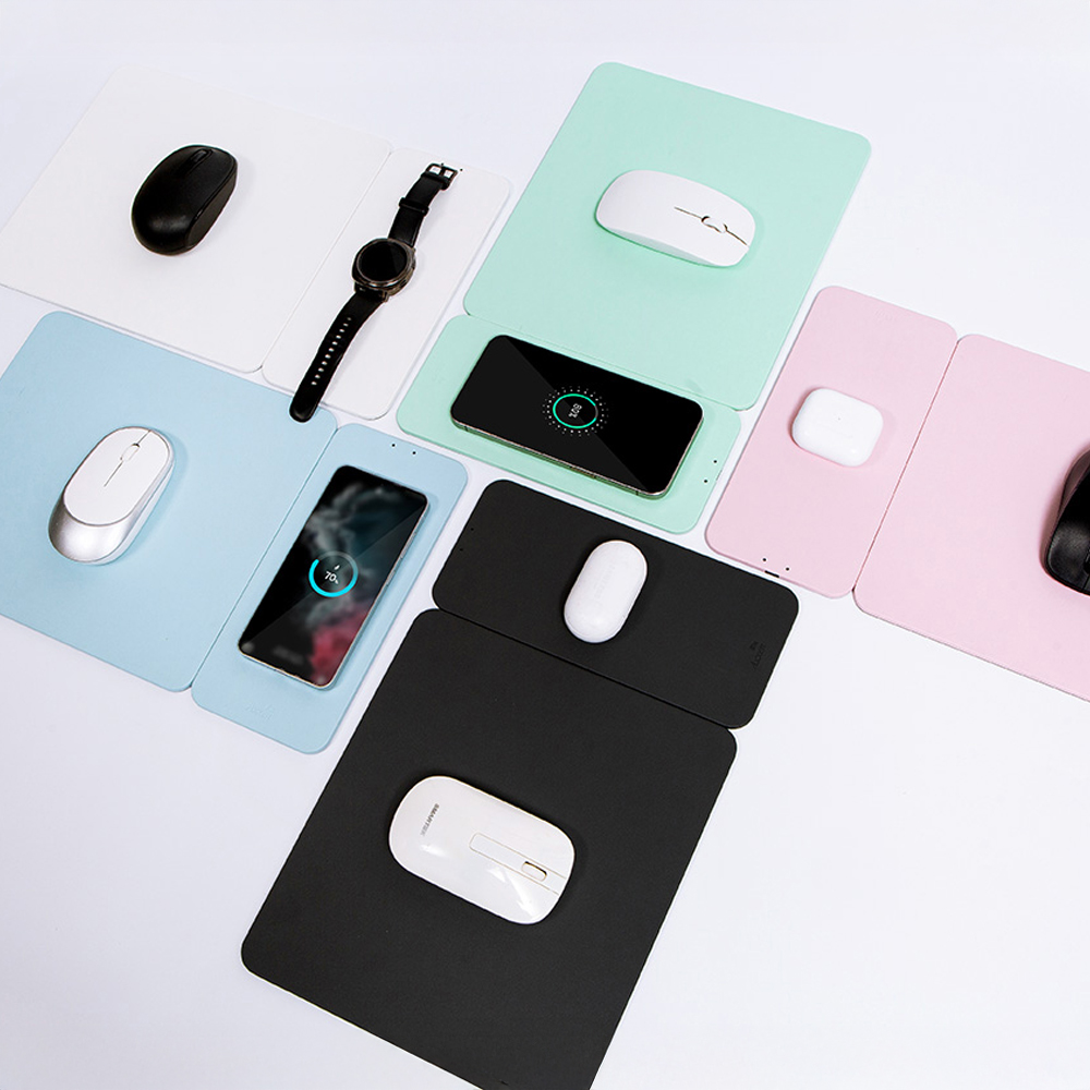 액센 2in1 자석탈부착 고속 무선 충전 마우스패드 데스크패드 15W C to USB-A - 상세 이미지 5