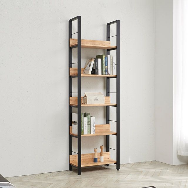 가구의서 HZ2825 참죽 원목 스틸장식장 600x300x2000mm