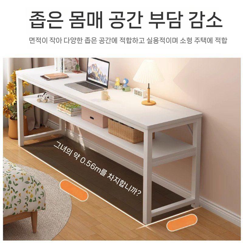좁고 긴 테이블 창가 베란다 책상 좁은 폭좁은 틈새 인테리어사이드 복도 탁자 카페 - 상세 이미지 3