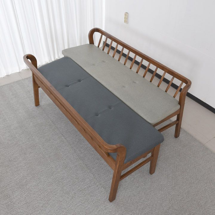 가구의서 프린 고무나무 3인 원목 벤치