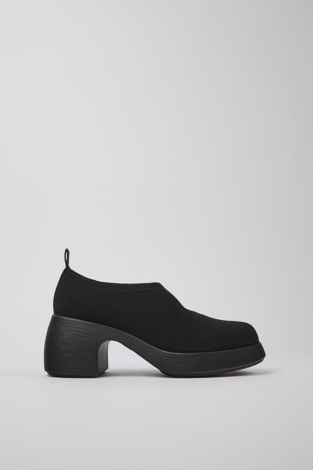 캠퍼 리사이클 니트 힐 펌프스 Thelma K201576-001 BLACK - 상품 이미지