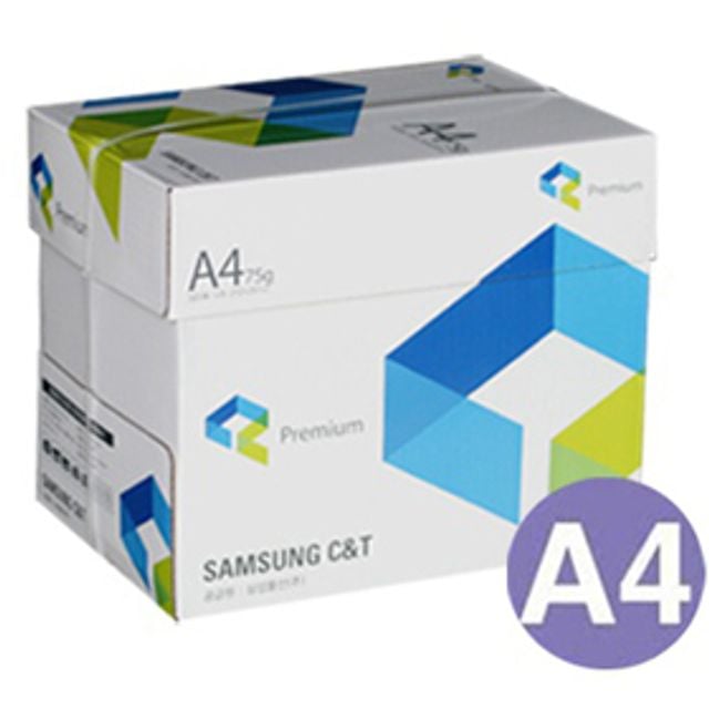 삼성  A4 복사용지(A4용지) 75g 2500매(1 BOX) - 상품 이미지
