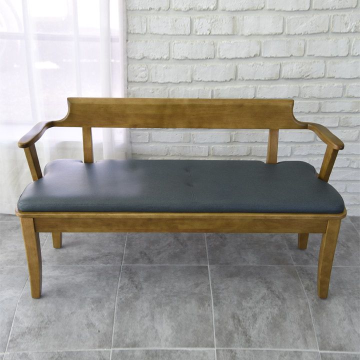 가구의서 맬린 고무나무 2인 원목 벤치