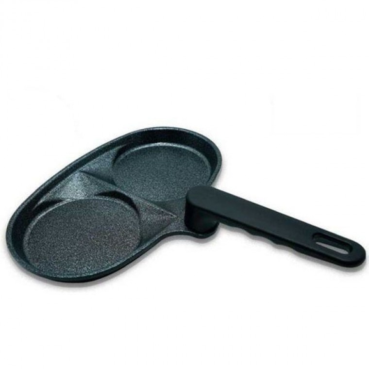 키친아트 에그팬 인덕션 후라이팬 팬케이크팬 2구