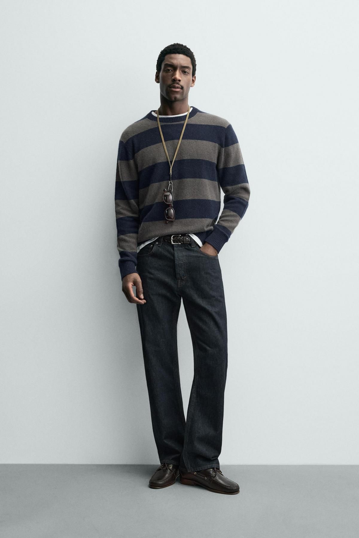 자라 스트라이프 캐시미어 니트 스웨터 2893/363 STRIPES - 상세 이미지 2