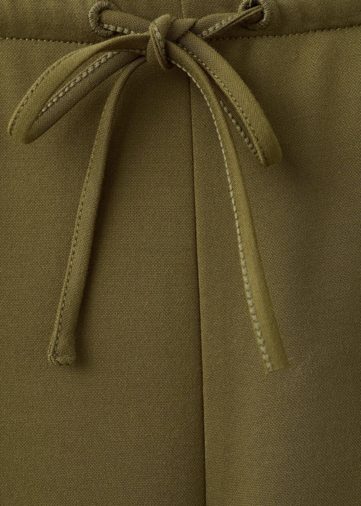 망고 와이드핏 하이웨이스트 밴딩 팬츠 27072541 KHAKI - 상세 이미지 2