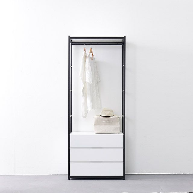가구의서 G544 3단 서랍행거 800x400x2020mm - 메인 이미지
