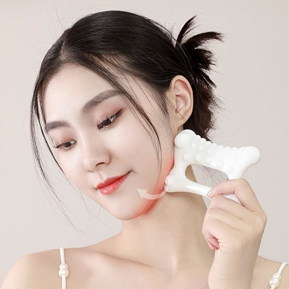 잔솔 세라믹 괄사 마사지기 얼굴바디 림프순환 마사지 - 메인 이미지