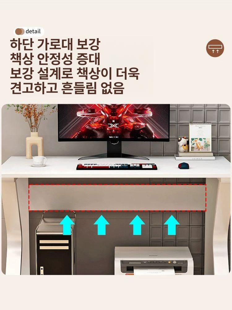 이동식 컴퓨터 책상 1인용 원룸 노트북 간이 테이블 공부 책상 - 상세 이미지 3