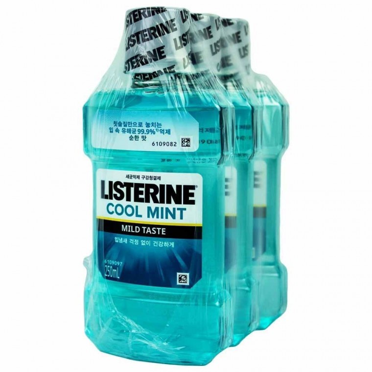 리스테린 액 쿨민트 마일드 250ml 3개입(003848) - 메인 이미지