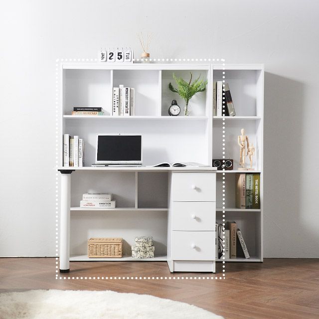가구의서 C3174 서랍 수납 책상 1135x480x1500mm - 상품 이미지