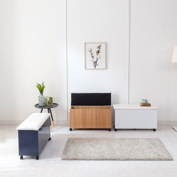 가구의서 G1225 수납 피아노의자 800x300x480mm - 상품 이미지