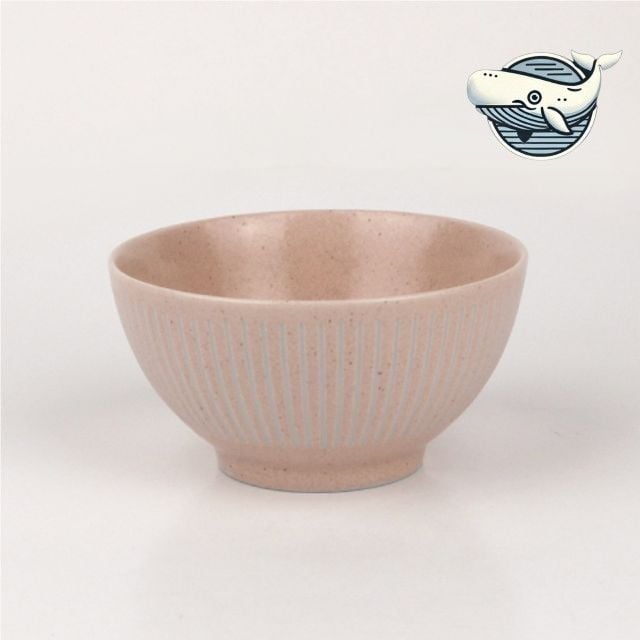 세련된 핑크 도자기 밥그릇 12cm 다용도 - 메인 이미지