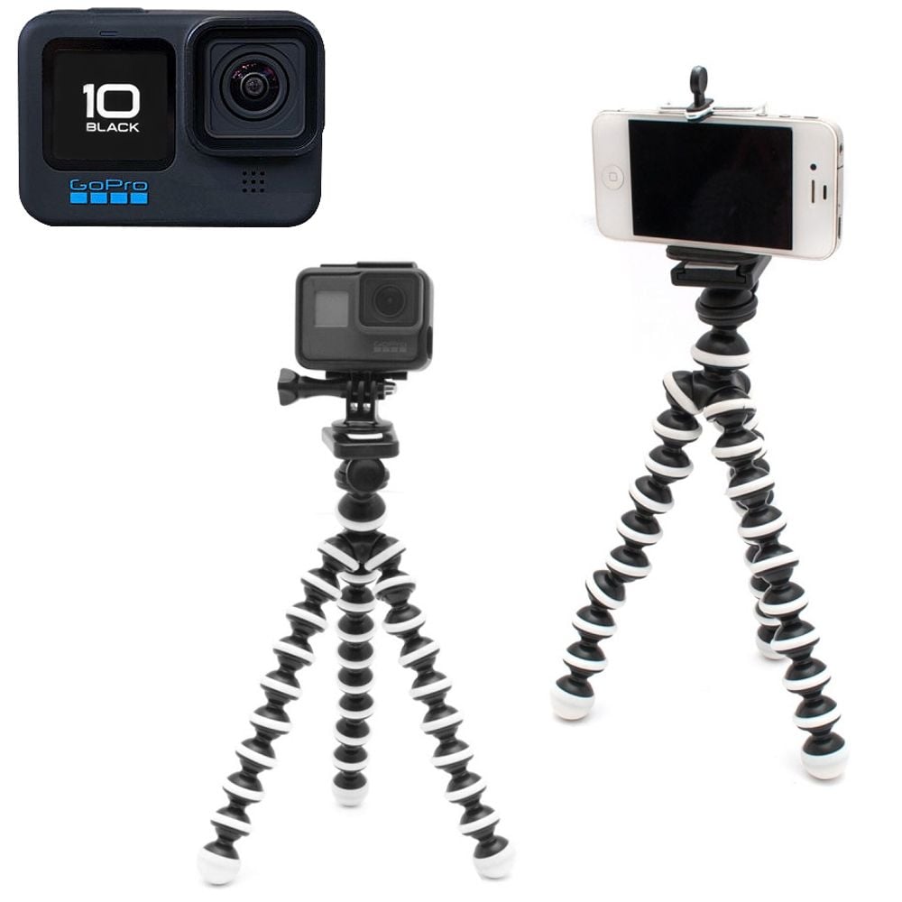 GOPRO10 호환 액션캠 문어 관절 중형 삼각대 고프로10 - 메인 이미지