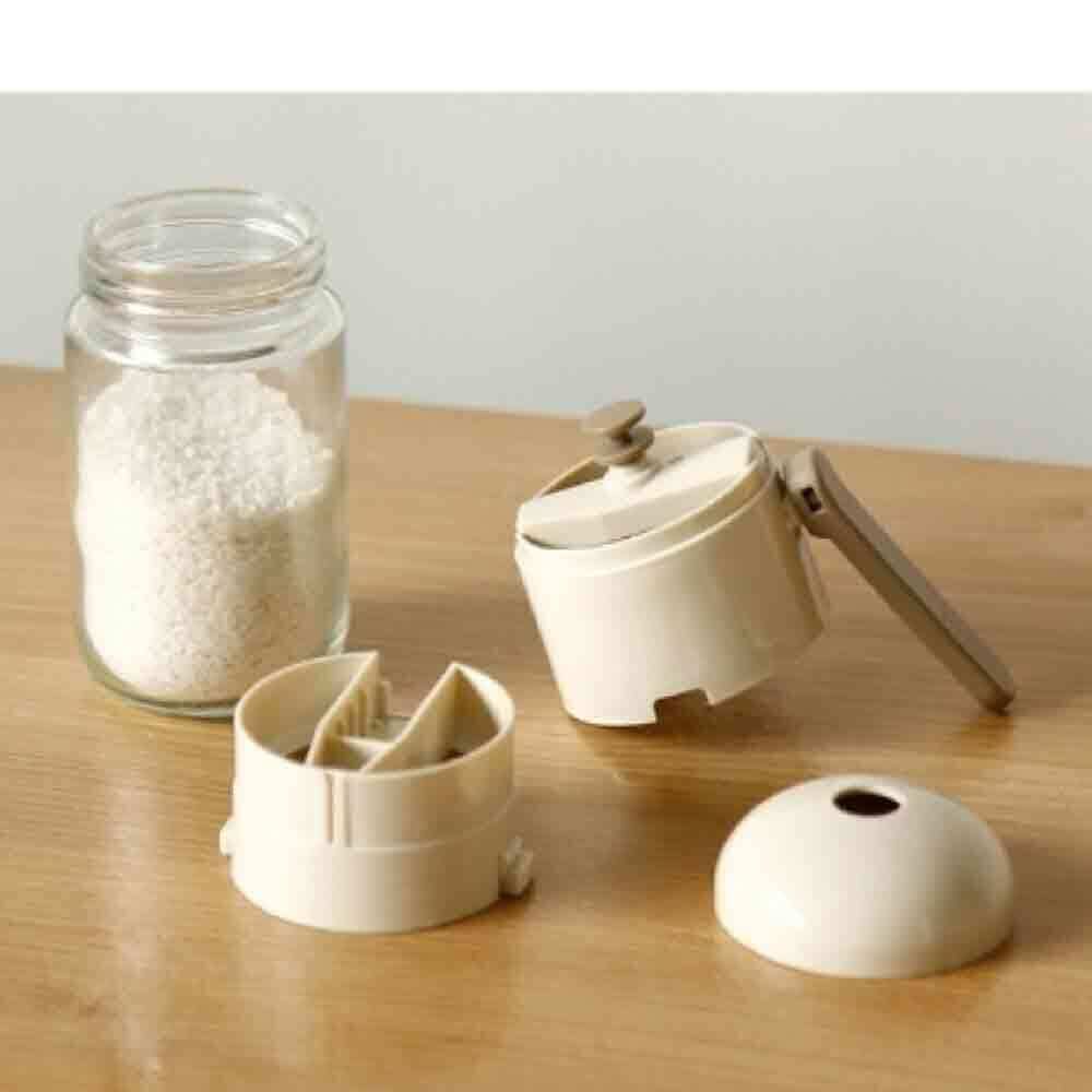 유리 밀폐 양념통 180ml 핸들 누름 분사 3단 분리 - 상품 이미지
