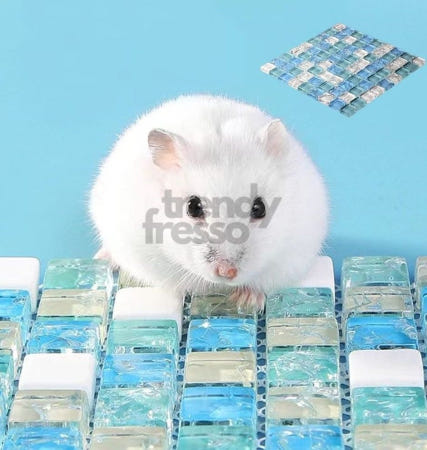 트렌디프레소협력사 다올 햄스터 쿨매트 냉각패드 은신처 여름용품 고슴도치