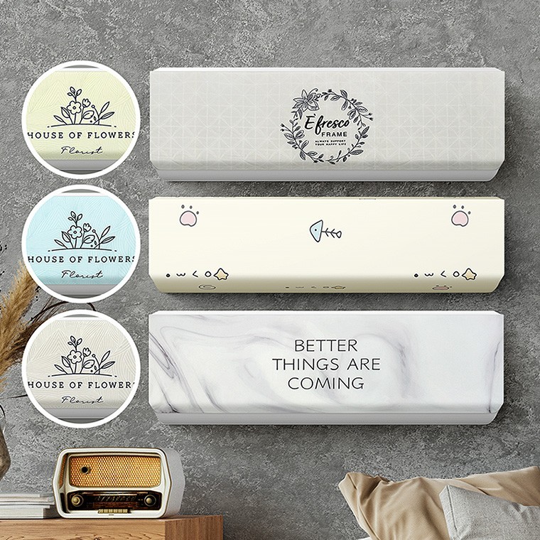 먼지차단 벽걸이형 보관 벽걸이대형 무풍덮개 에어컨가리개