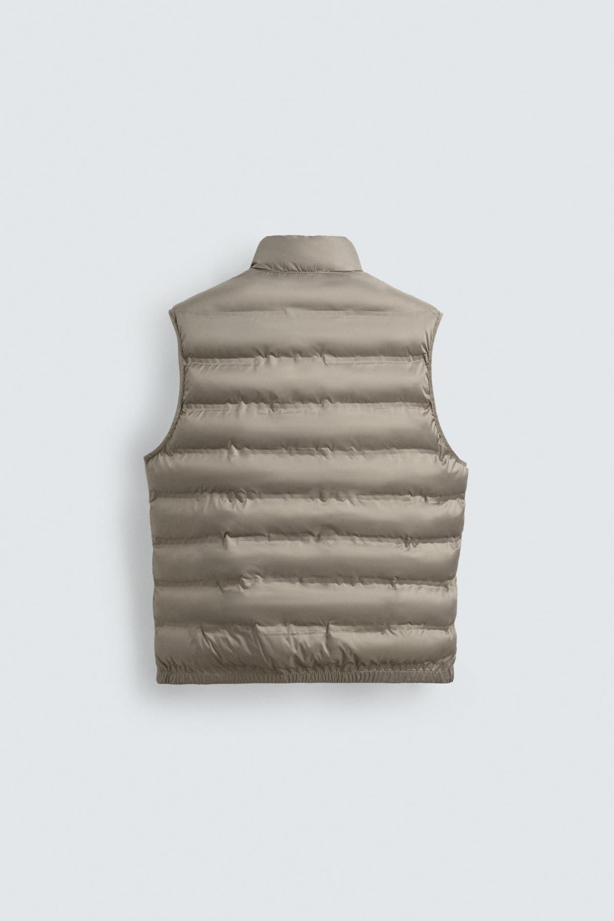 자라 테크니컬 경량 발수 패딩 베스트 4302/206 GREYISH 이미지 7