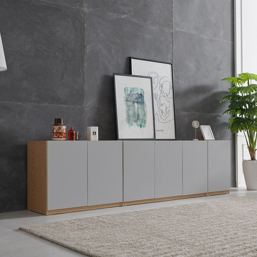 가구의서 F2213 낮은 다용도장 세트 2400x420x545mm