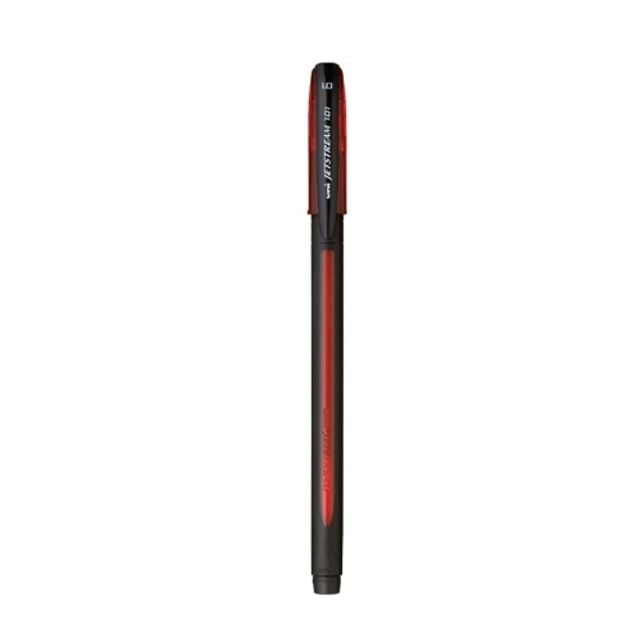 유니 제트스트림볼펜 SX-101-10 1.0mm 적색 타(12개입) - 메인 이미지