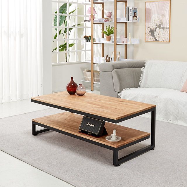 가구의서 CZ353 높은 쇼파테이블 참죽 1200x600x320mm - 상품 이미지