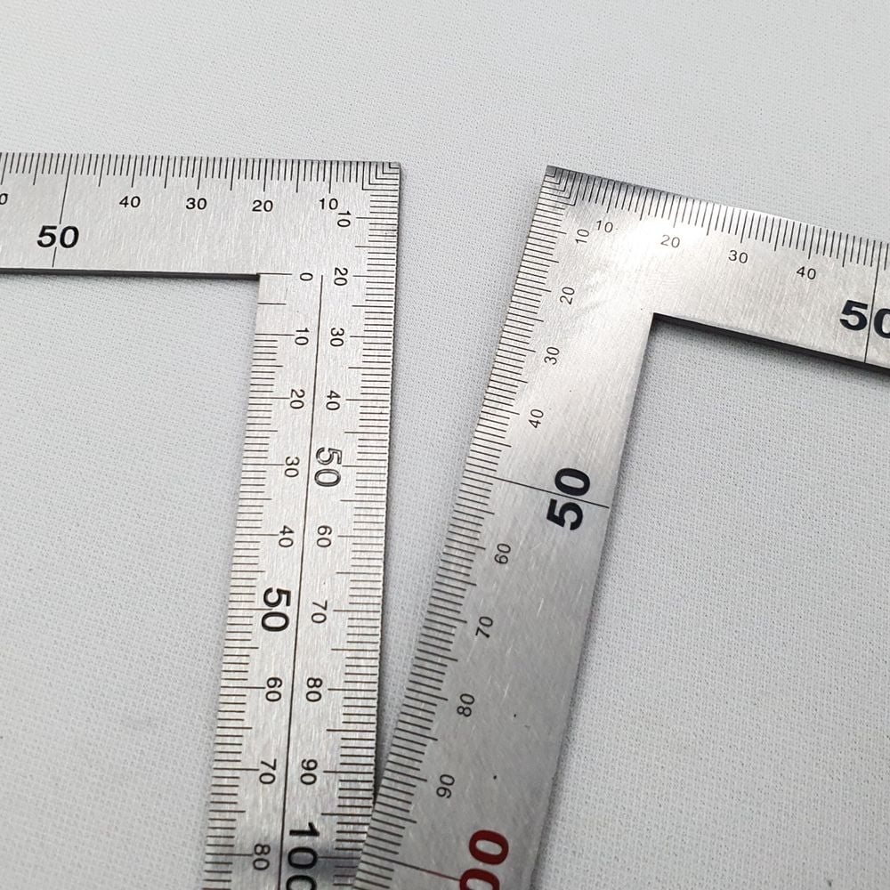 P1 ㄱ모양 철자 스틸자 50cm - 상품 이미지