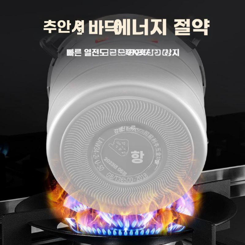 업소용 압력솥 대형 압력 밥솥 냄비 대용량 인덕션 가스 36cm (50인분) 인덕션 가스 - 상세 이미지 4