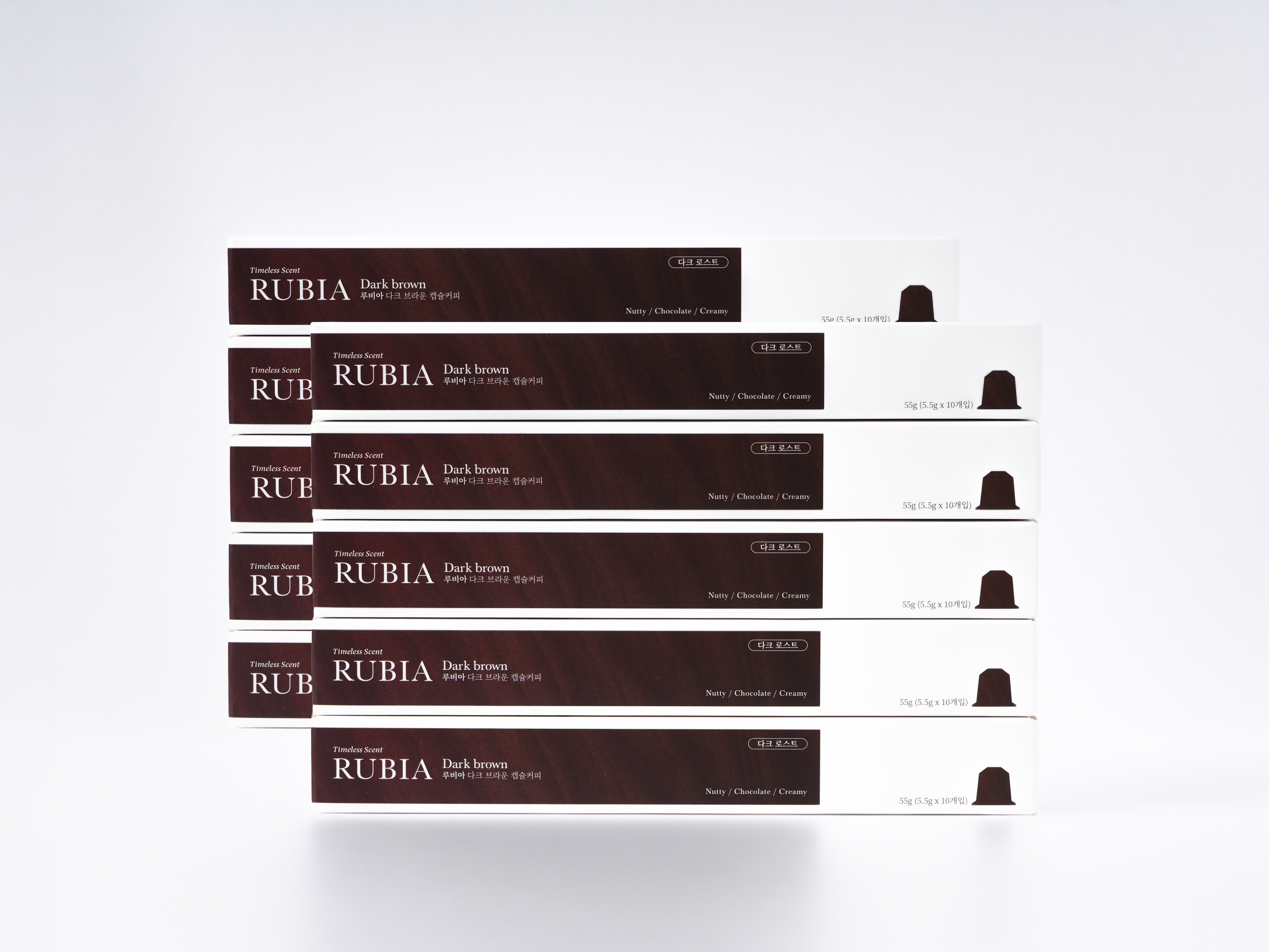 루비아 캡슐커피 다크 브라운, 10개입, 10개 - 상품 이미지