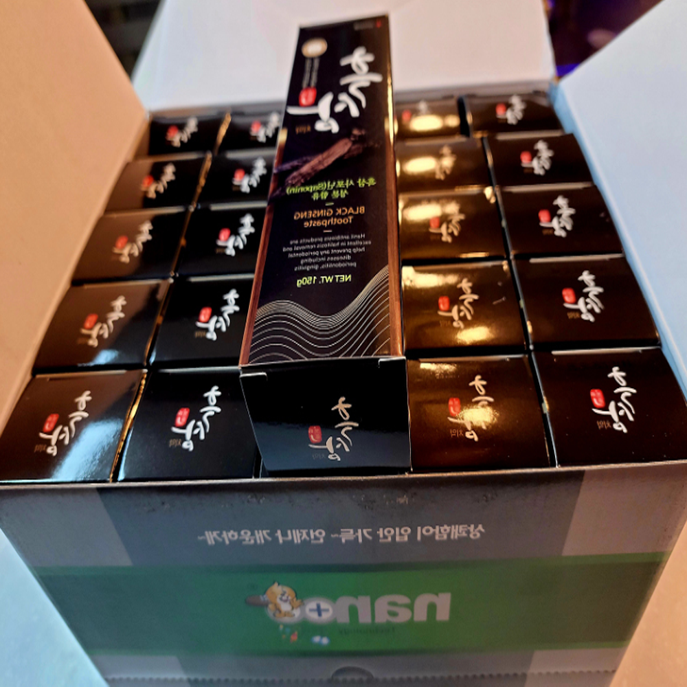 미백치약 치아 홍삼치약 150g 잇몸집중관리 구취제거 흑삼 사포닌함유 충치예방 1+1 - 상세 이미지 4