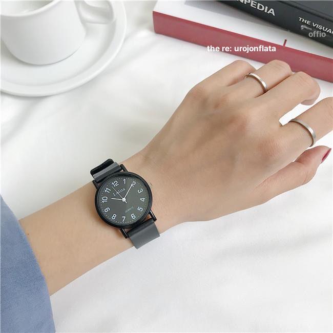 귀여운 고양이 전자 학생용 다기능 야광 스포츠 블랙 다이얼