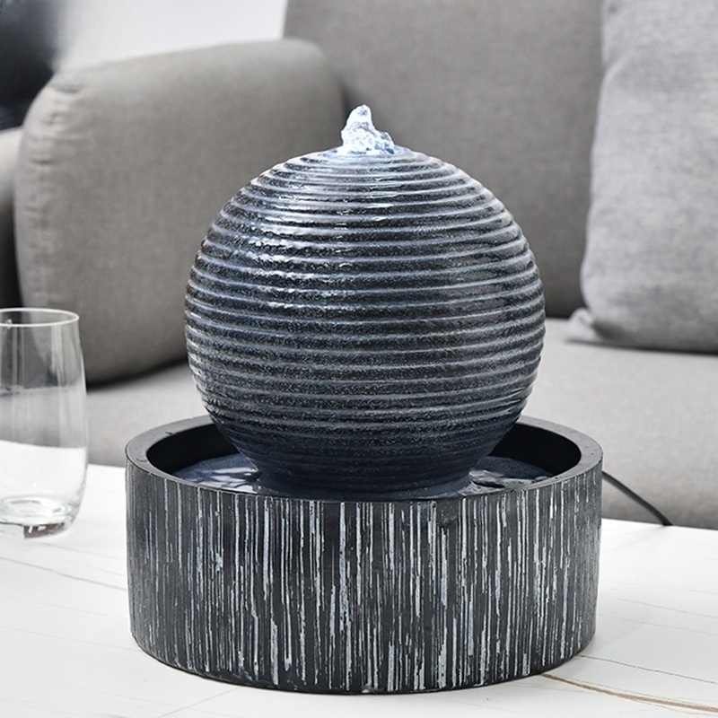 미니분수대 실내 분수 인테리어 탁상용 가습효과 석재느낌 RX00072 25x25x25cm - 상세 이미지 5