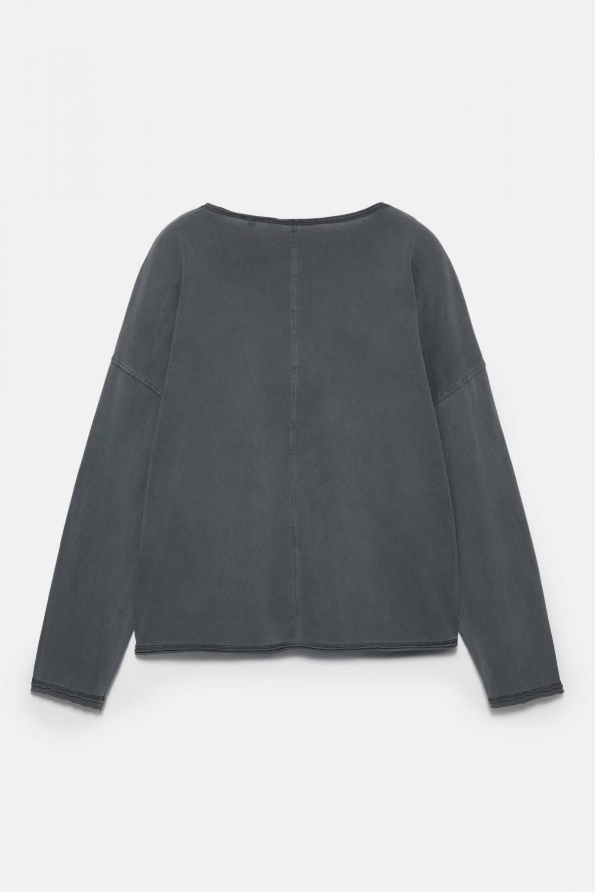 풀앤베어 오버사이즈 라운드넥 긴팔 티셔츠 7152/304 DARK GREY - 상세 이미지 2