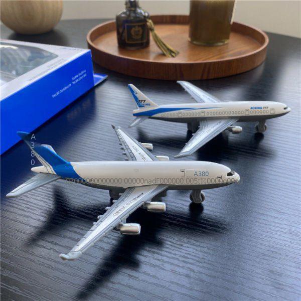 A380 비행기 다이캐스트 항공기 모형 장난감 에어 보잉 항공 - 상품 이미지