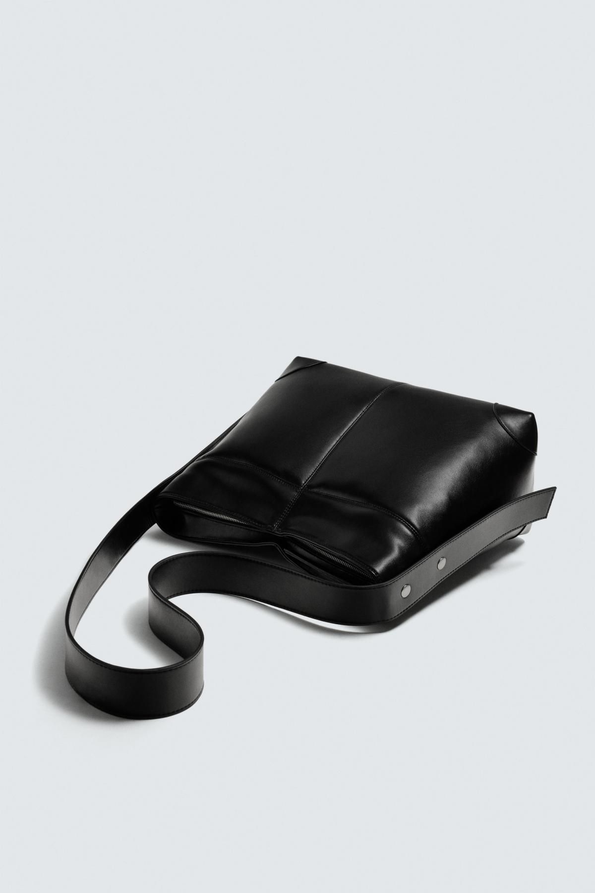 자라 미니멀 토트백 스티치 블랙 3313/720 BLACK - 상세 이미지 4