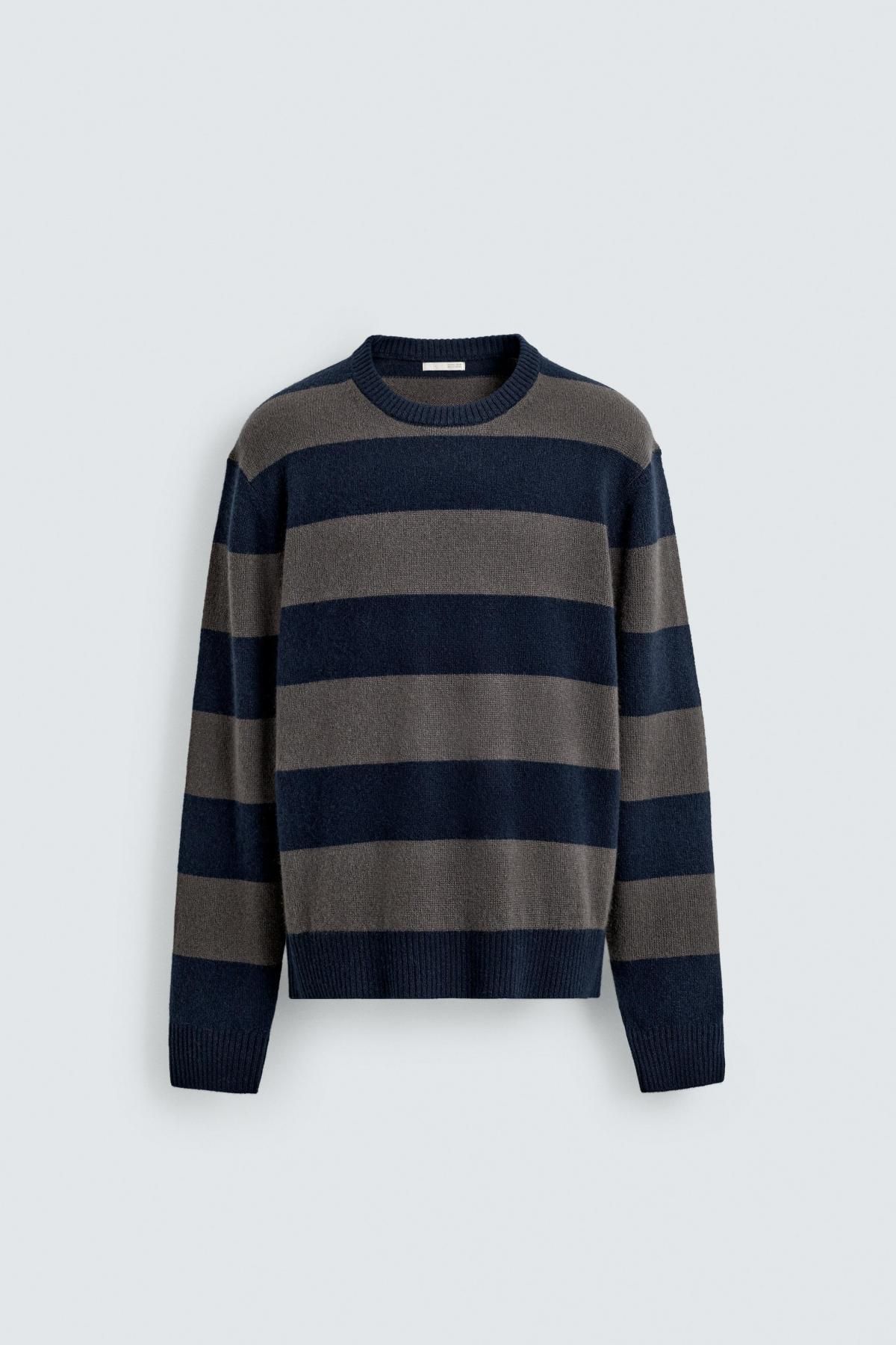자라 스트라이프 캐시미어 니트 스웨터 2893/363 STRIPES - 메인 이미지