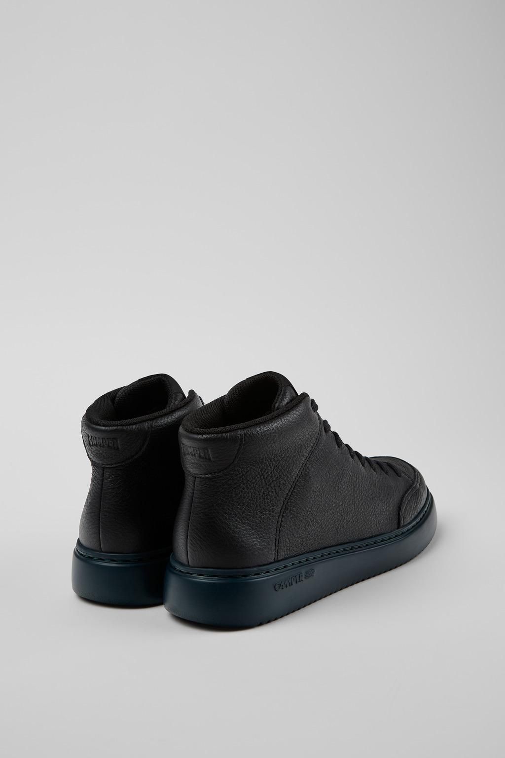 캠퍼 플랫폼 블랙 레더 스니커즈 Runner K21 K400648-015 BLACK - 상세 이미지 3