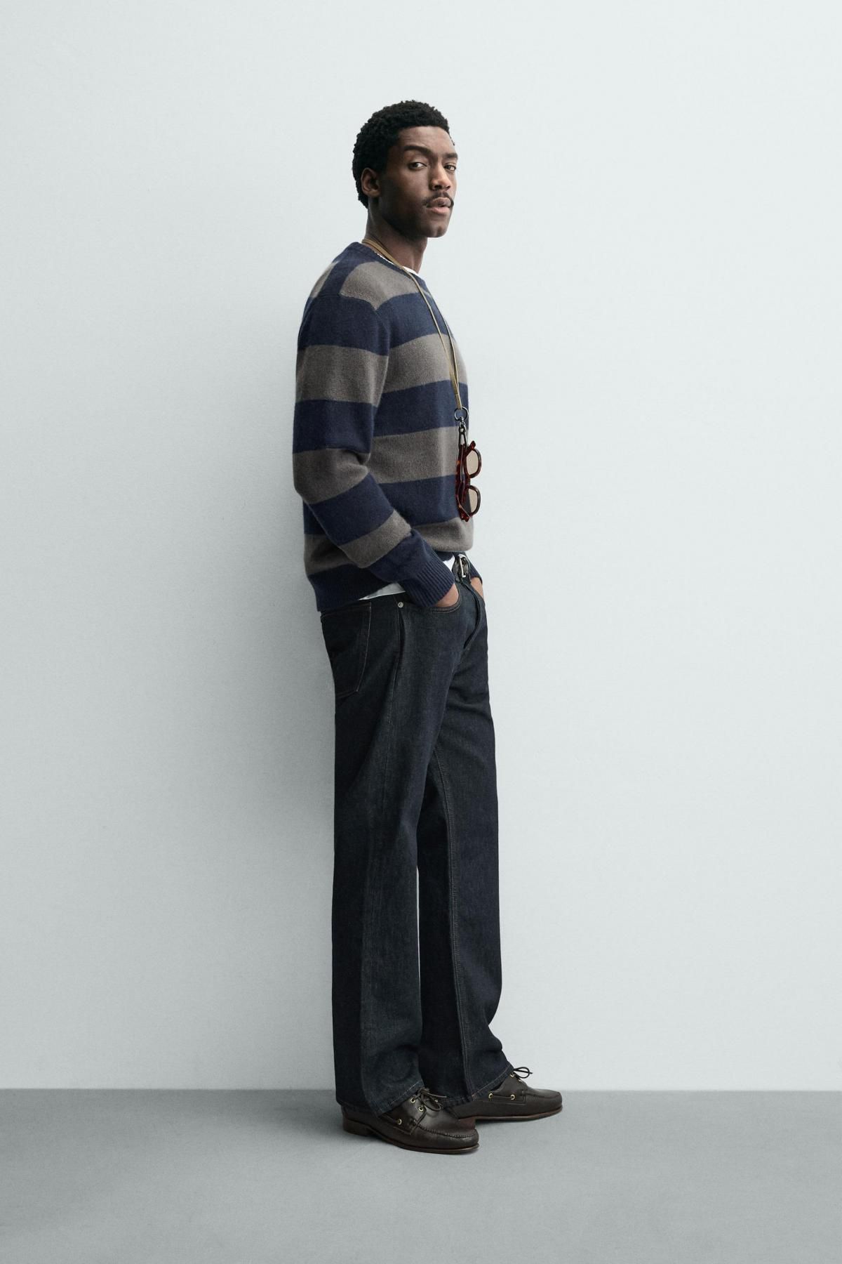 자라 스트라이프 캐시미어 니트 스웨터 2893/363 STRIPES - 상세 이미지 5
