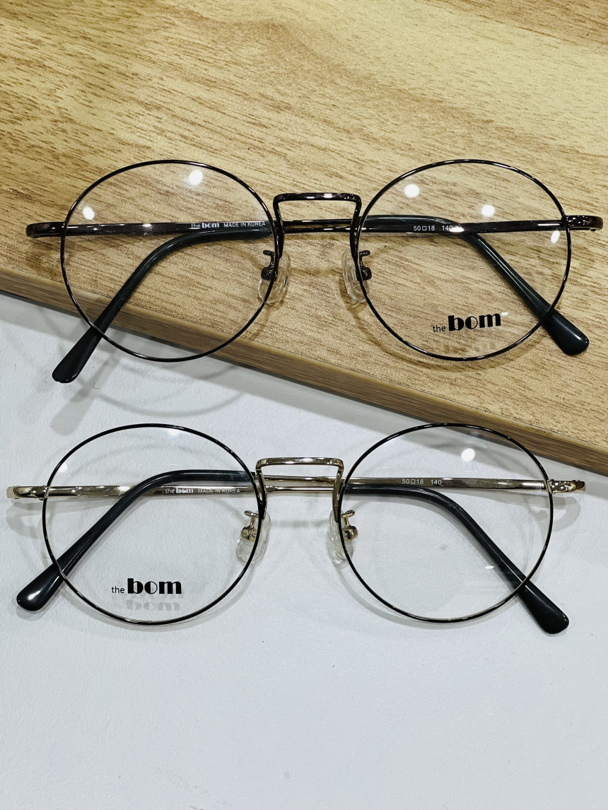 동그란안경 🕶 the bom 더 봄 스프링 예쁜 브릿지 남녀공용 50 사이즈케이스+크리너 증정