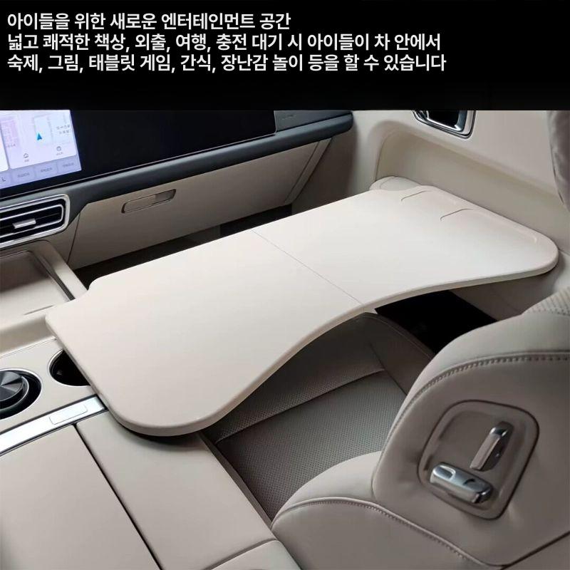 차량용 접이식 책상 조수석 차박 핸들 거치대 식사 노트북 테이블 - 상세 이미지 4