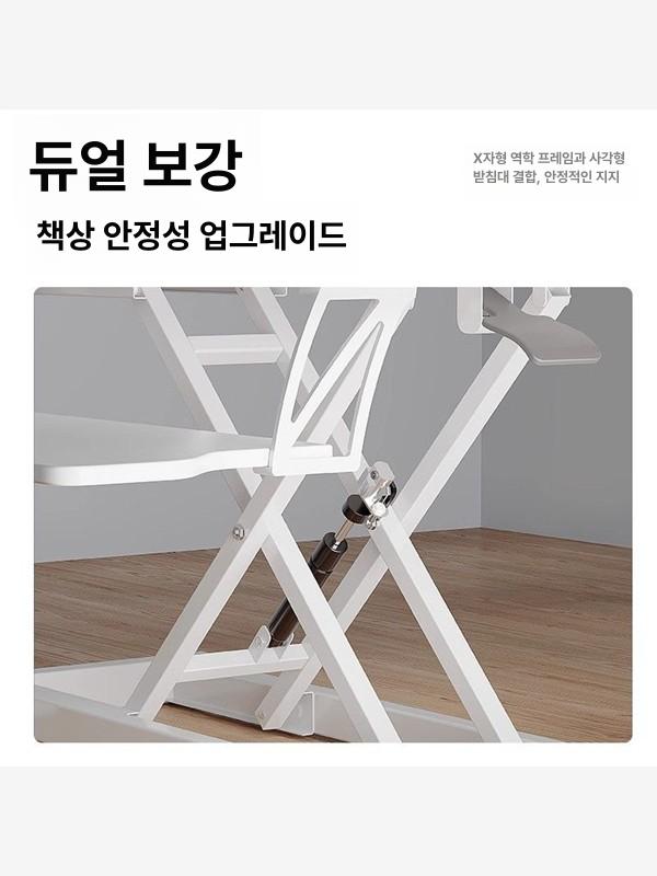 듀얼모니터받침대 높낮이조절책상 스탠드 선반 컴퓨터 - 상세 이미지 5