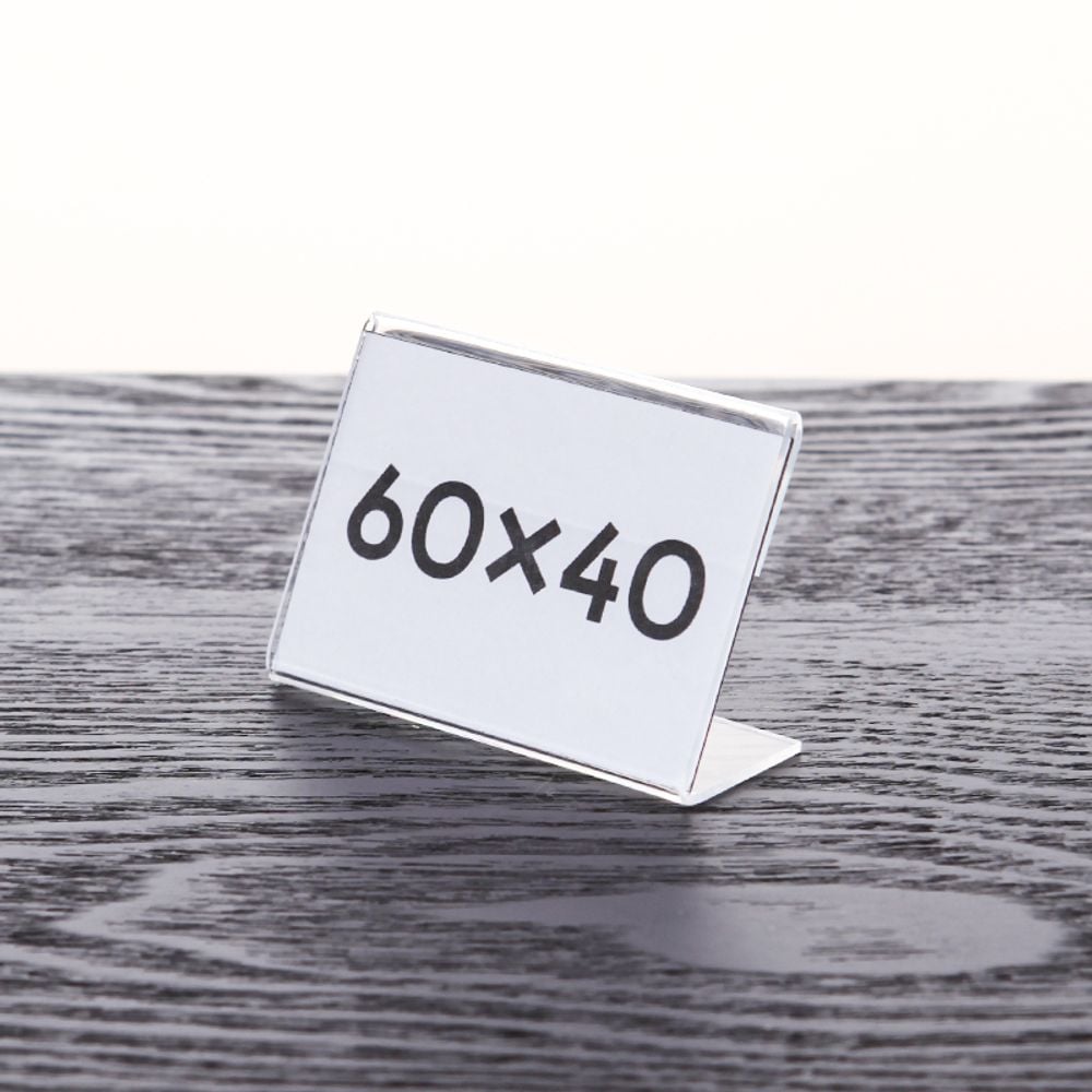 투명 꽂이 6x4 가격표 디자인 가로꽂이-6x4cm - 상품 이미지
