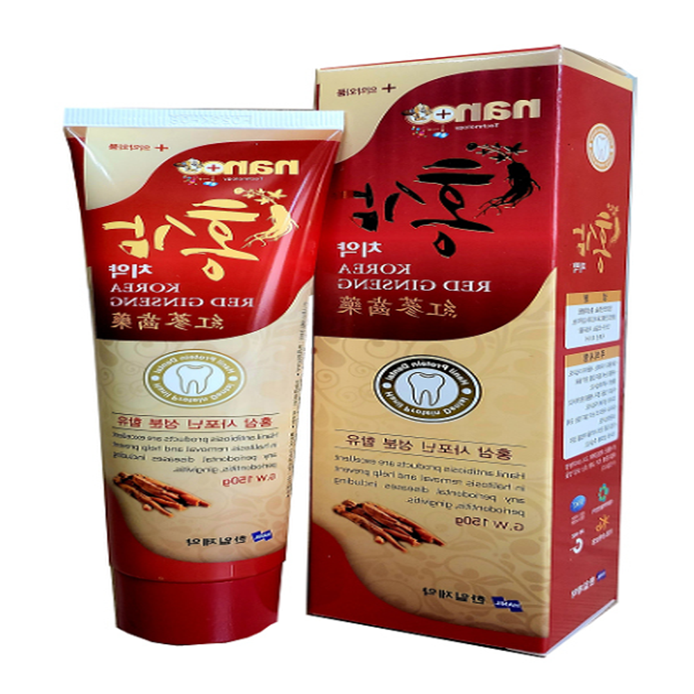 미백치약 치아 홍삼치약 150g 잇몸집중관리 구취제거 흑삼 사포닌함유 충치예방 1+1 - 상세 이미지 2