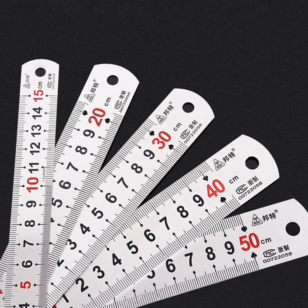 두껍고 튼튼한 스틸자 30cm - 상품 이미지