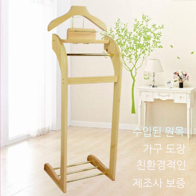 양복걸이 정장 원목 수트 객실 코트 슈트 외투 걸이 옷걸이 행거 스탠드형 - 상세 이미지 3