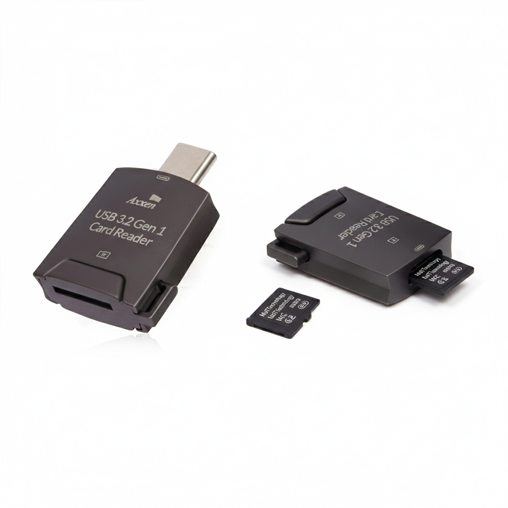 액센 CRD30 C타입 마이크로SD 카드리더기 USB3.2 Gen1 데이터 전송 5Gbps - 상품 이미지