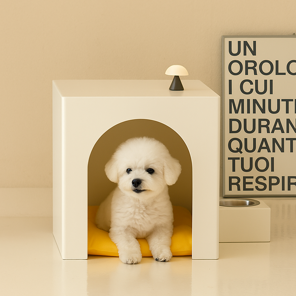 덴켄 강아지숨숨집 스틸펫하우스 아치형중형 COCO500