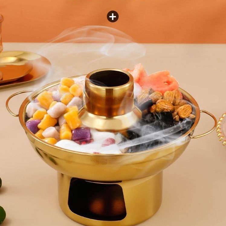 과일 빙수 냄비 드라이아이스 디저트 팥빙수 보냉 그릇 구절판 샤브샤브 전골 요리 다용도 - 상품 이미지